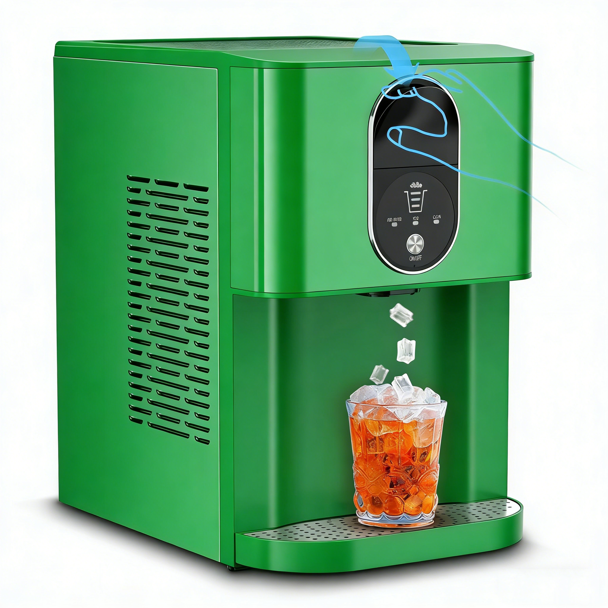 44-lb Eis pro Tag Nugget-Eiswürfelbereiter mit Spender