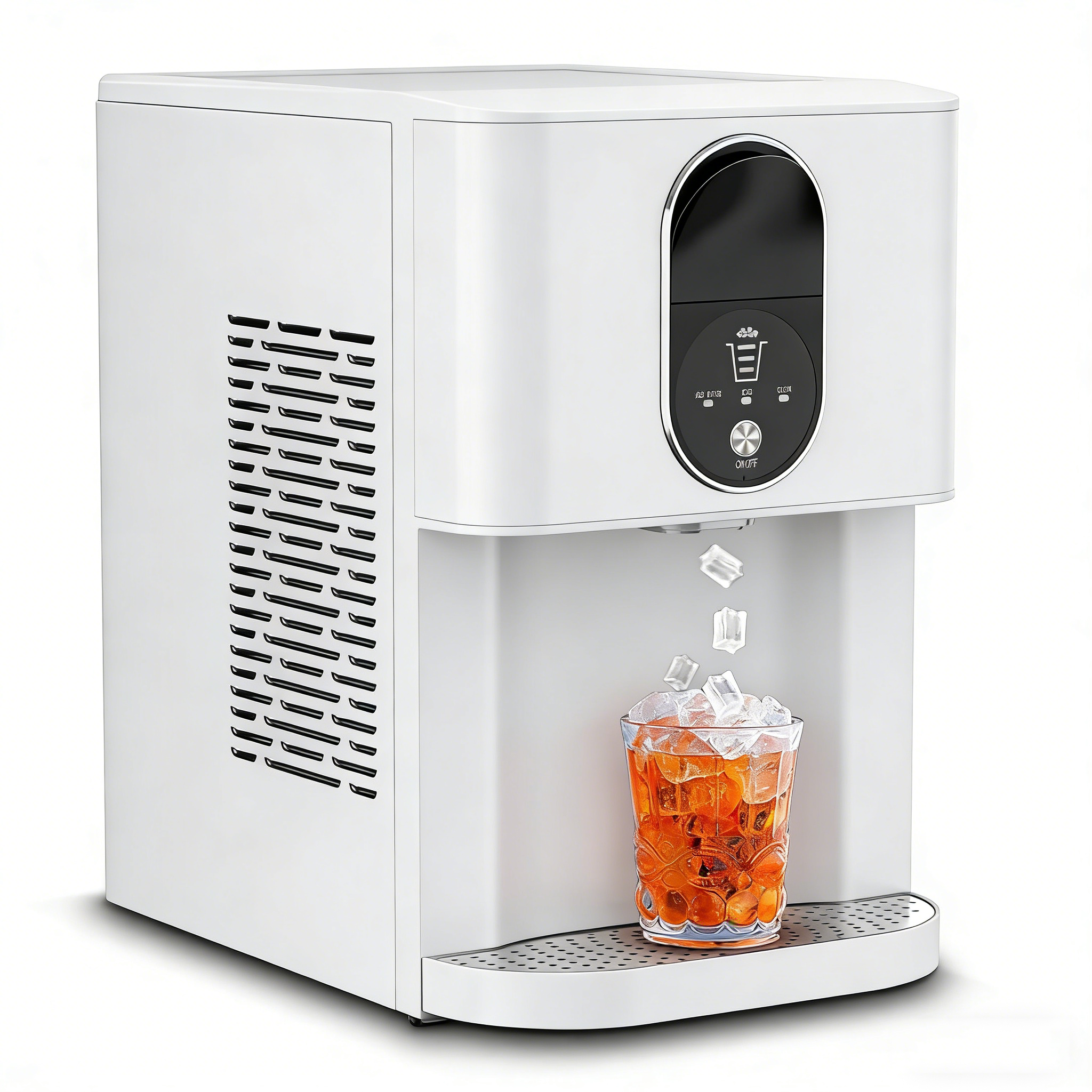 44-lb Eis pro Tag Nugget-Eiswürfelbereiter mit Spender