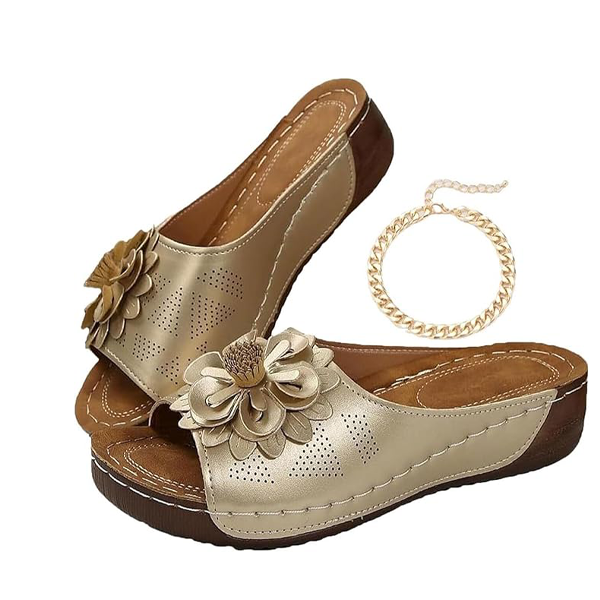 Damen 👡 Soft Grip Keilsandalen, Zehen-Frei 🌬️ & Luftig für tägliche Spaziergänge 🚶‍♀️