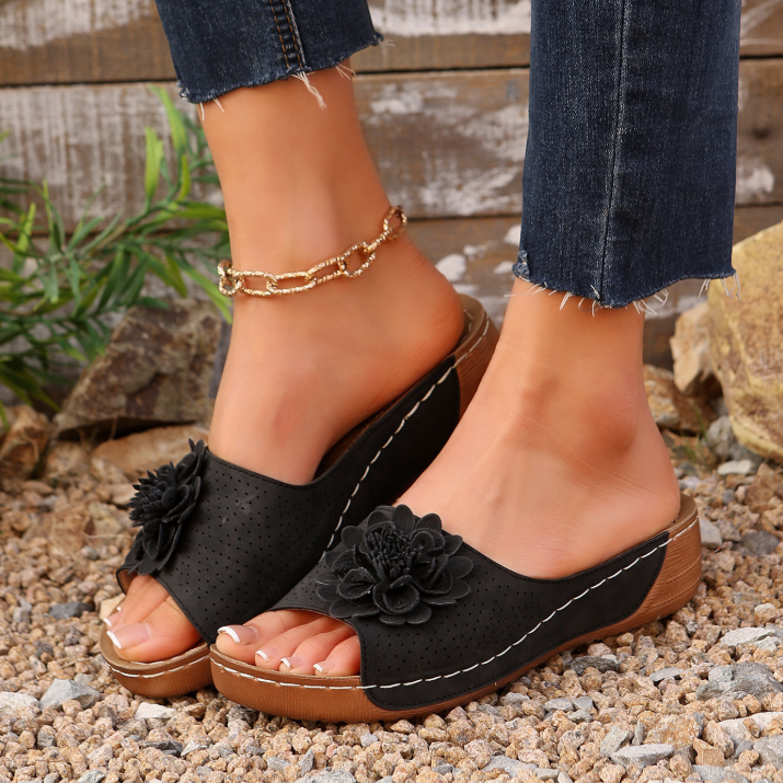 Damen 👡 Soft Grip Keilsandalen, Zehen-Frei 🌬️ & Luftig für tägliche Spaziergänge 🚶‍♀️