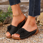 Damen 👡 Soft Grip Keilsandalen, Zehen-Frei 🌬️ & Luftig für tägliche Spaziergänge 🚶‍♀️