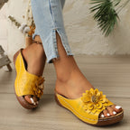 Damen 👡 Soft Grip Keilsandalen, Zehen-Frei 🌬️ & Luftig für tägliche Spaziergänge 🚶‍♀️
