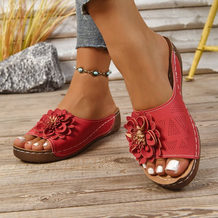 Damen 👡 Soft Grip Keilsandalen, Zehen-Frei 🌬️ & Luftig für tägliche Spaziergänge 🚶‍♀️