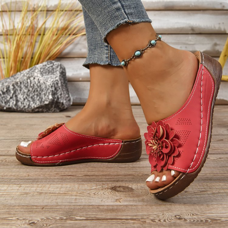 Damen 👡 Soft Grip Keilsandalen, Zehen-Frei 🌬️ & Luftig für tägliche Spaziergänge 🚶‍♀️